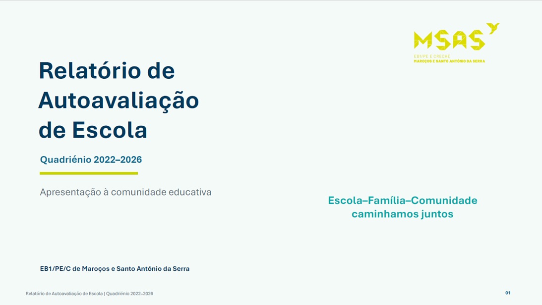 Relatório de Autoavaliação de Escola