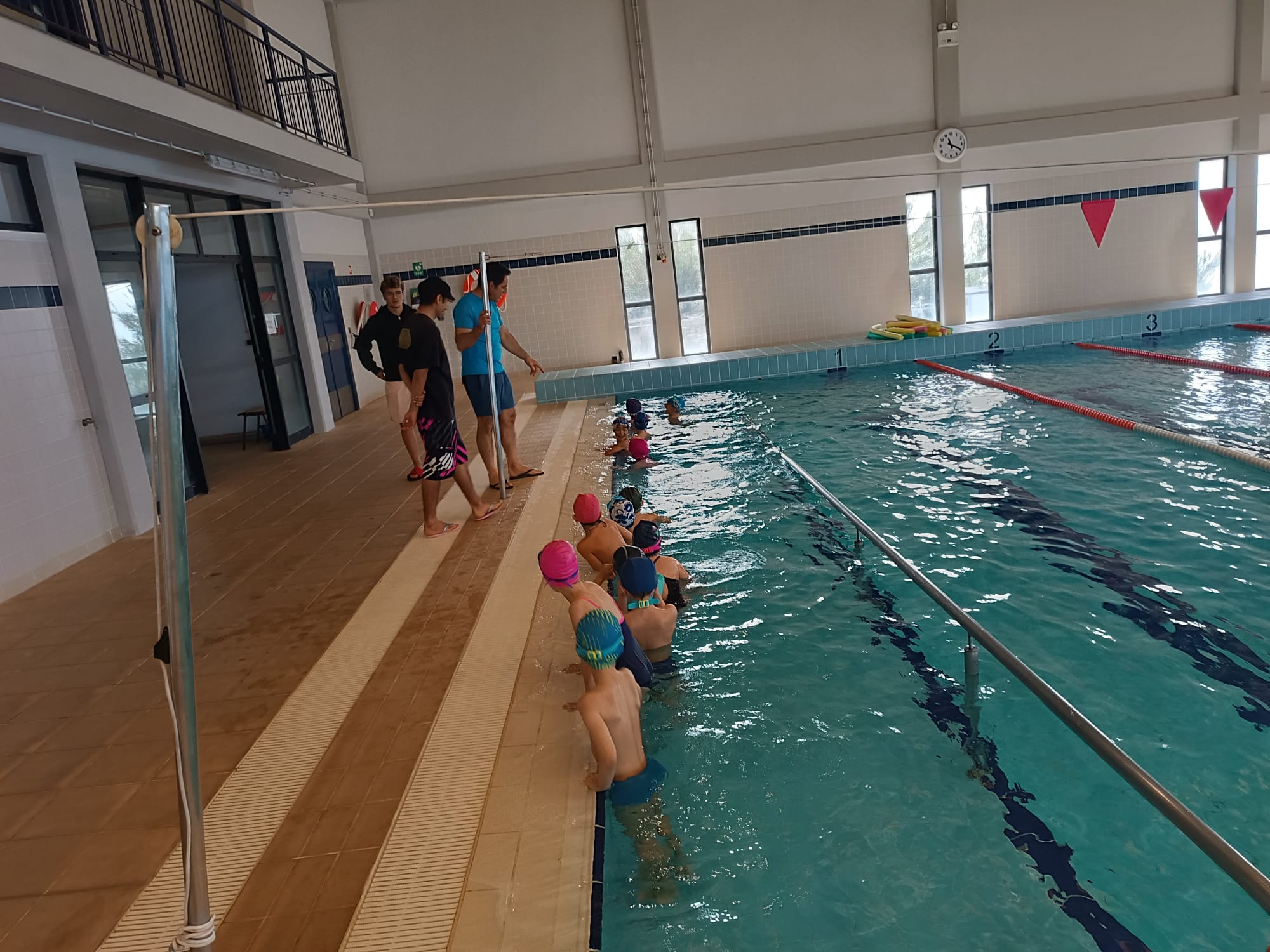 Início das aulas de natação para as turmas do 1º e 2º anos
