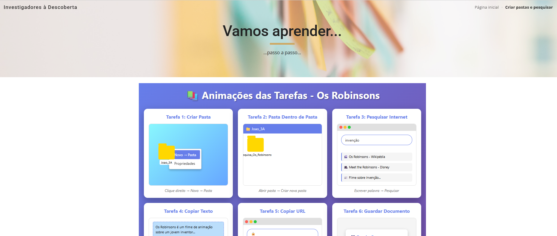 Vamos aprender…em passo a passo…