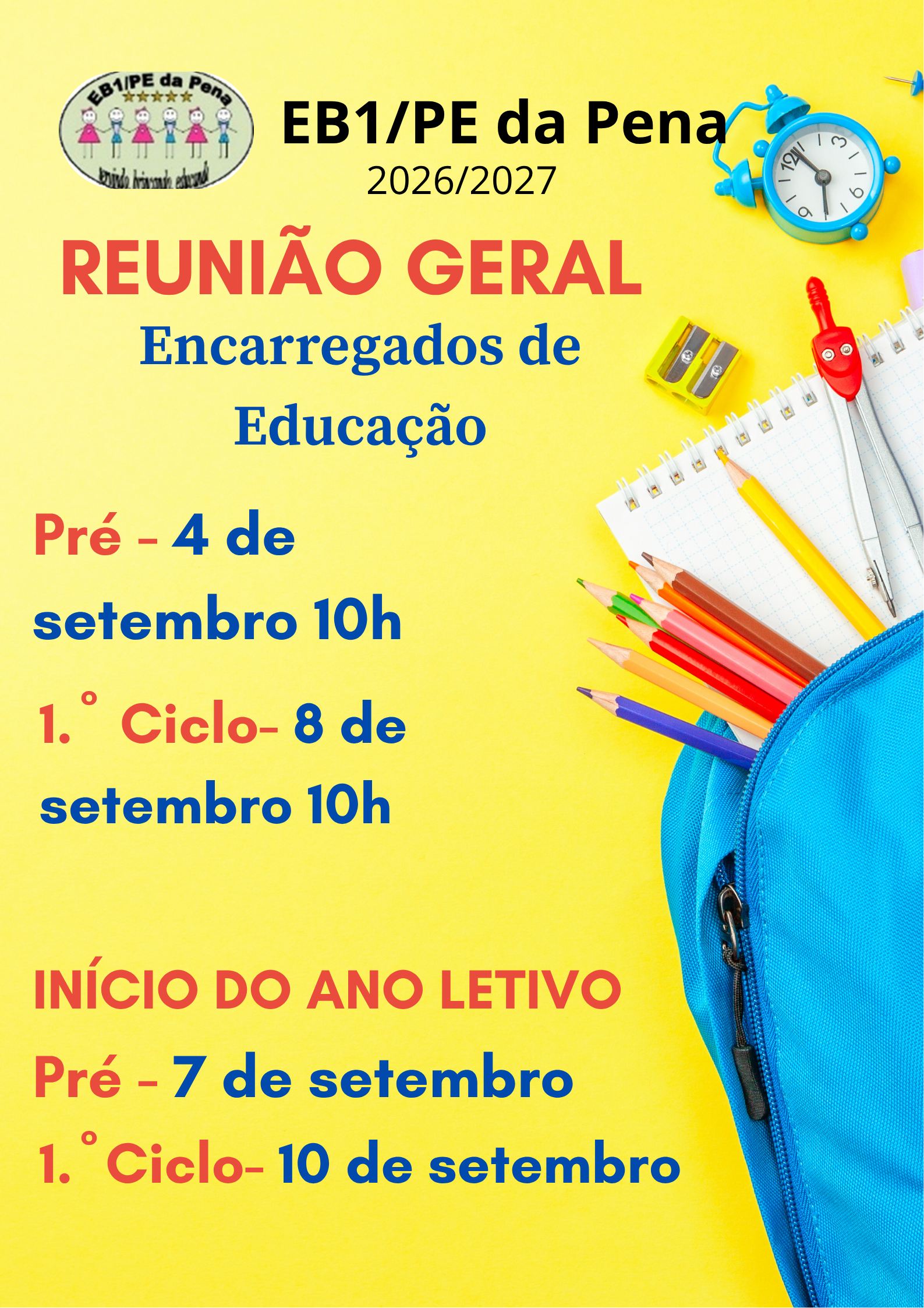 Reunião Geral – Início do ano letivo
