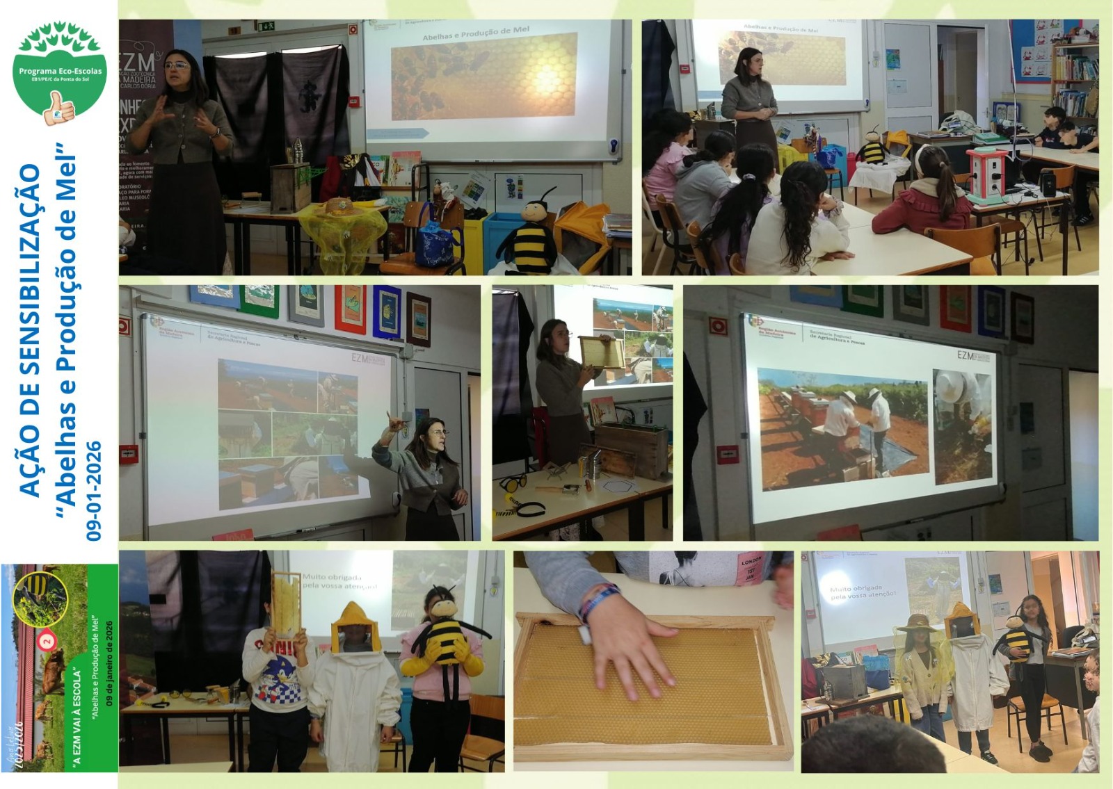 Ação de Sensibilização “Abelhas e Produção de Mel”