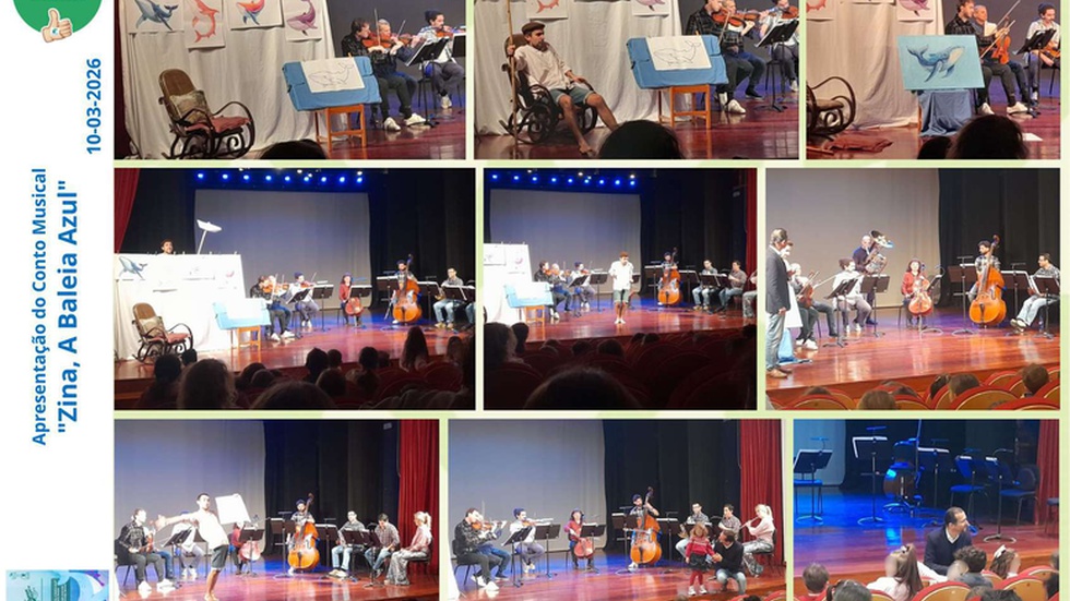 Alunos da Escola da Ponta do Sol assistem ao conto musical ‘Zina, A Baleia Azul’