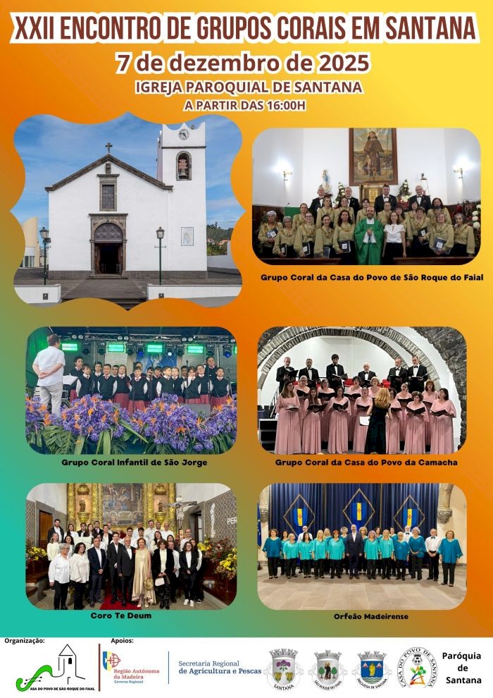 Grupo Coral no Encontro de Grupos Corais em Santana