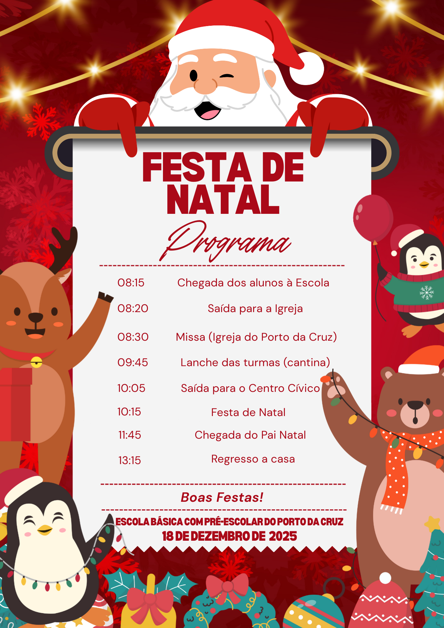 Programa da Festa de Natal
