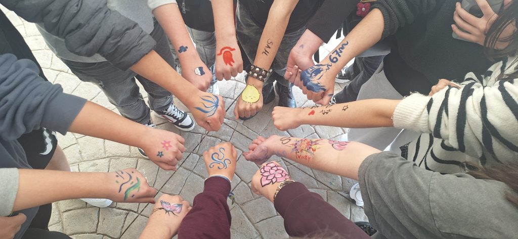 Ação de sensibilização sobre “pinturas faciais e teatrais”