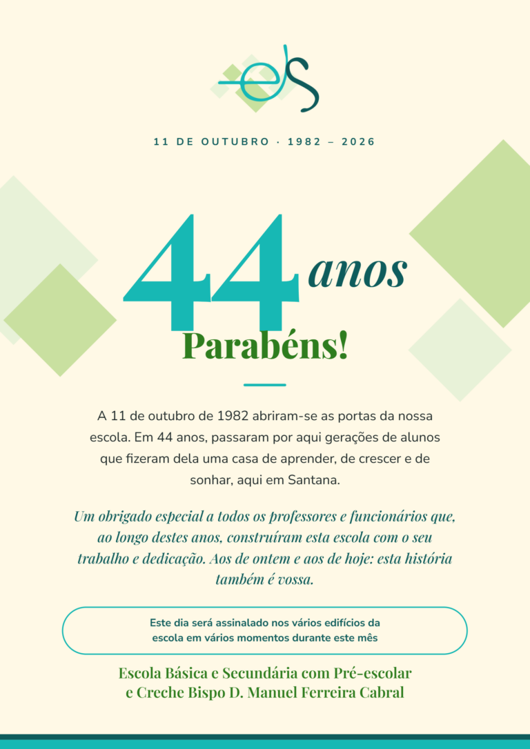 Cartaz A4 — 44 anos
