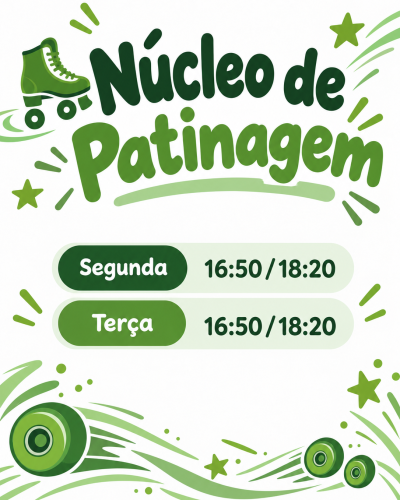 Cartaz Verde de Patinagem (1)