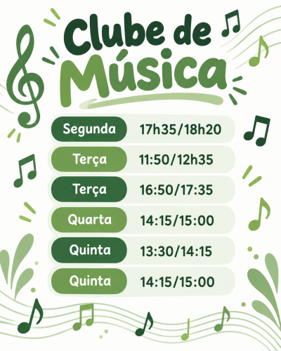Cartaz do Clube de Música